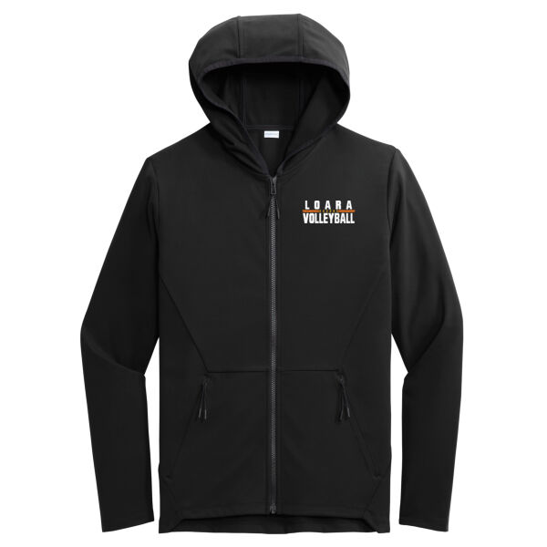 Loara 2025 Volleyball Black Circuit Hooded Full Zip Thumbnail