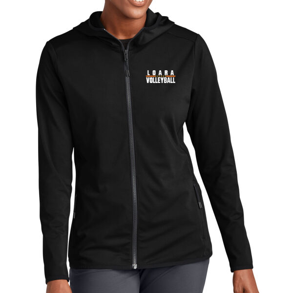 Loara 2025 Volleyball Black Ladies Circuit Hooded Full Zip Thumbnail