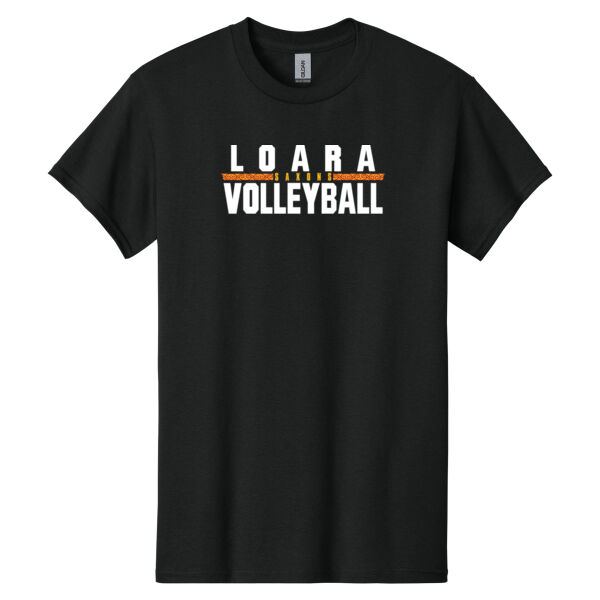 Loara 2025 Volleyball Black Heavy Cotton 100% Cotton T Shirt Thumbnail