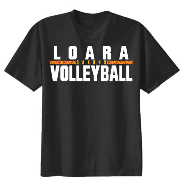 Loara 2025 Volleyball Black Youth Heavy Cotton 100% Cotton T Shirt Thumbnail
