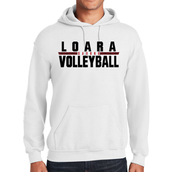 Loara 2025 Volleyball White Heavy Blend Hooded Sweatshirt Thumbnail