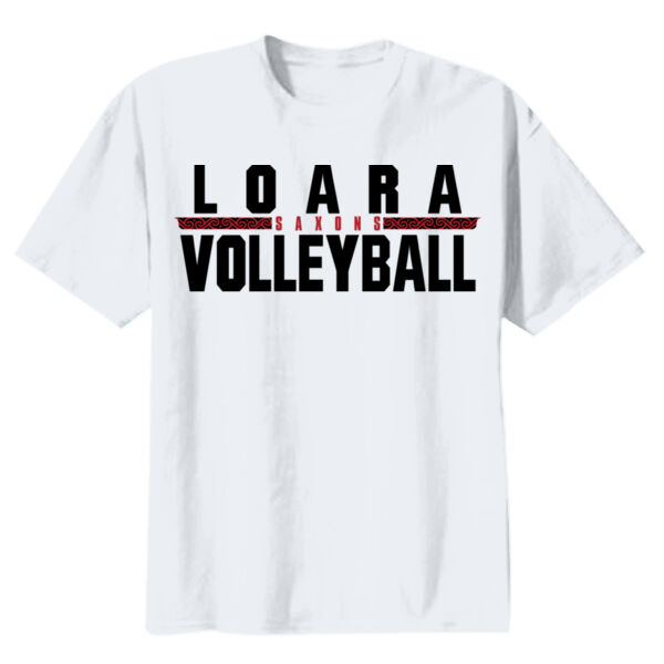 Loara 2025 Volleyball White Youth Heavy Cotton 100% Cotton T Shirt Thumbnail