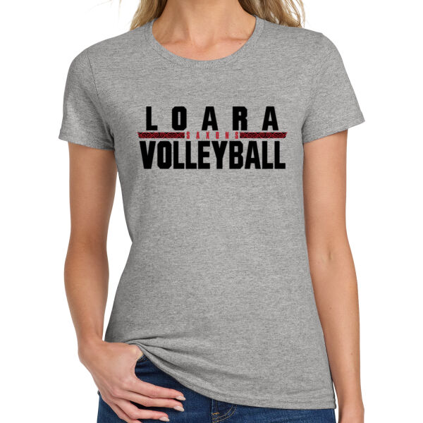 Loara 2025 Volleyball Grey Ladies Heavy Cotton 100% Cotton T Shirt Thumbnail