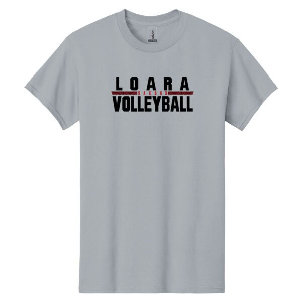 Loara 2025 Volleyball Grey Heavy Cotton 100% Cotton T Shirt Thumbnail