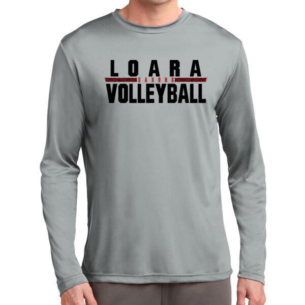 Loara 2025 Volleyball Grey Long Sleeve PosiCharge Competitor Tee Thumbnail