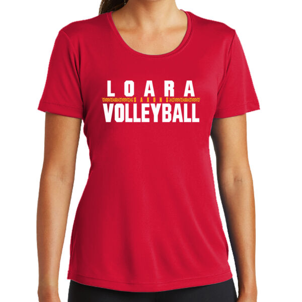 Loara 2025 Volleyball Red Ladies PosiCharge Competitor Tee Thumbnail