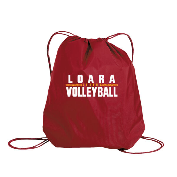 Loara 2025 Volleyball Red Cinch Pack Thumbnail